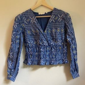 Forever That Girl Embroidered Smocked Waist Top